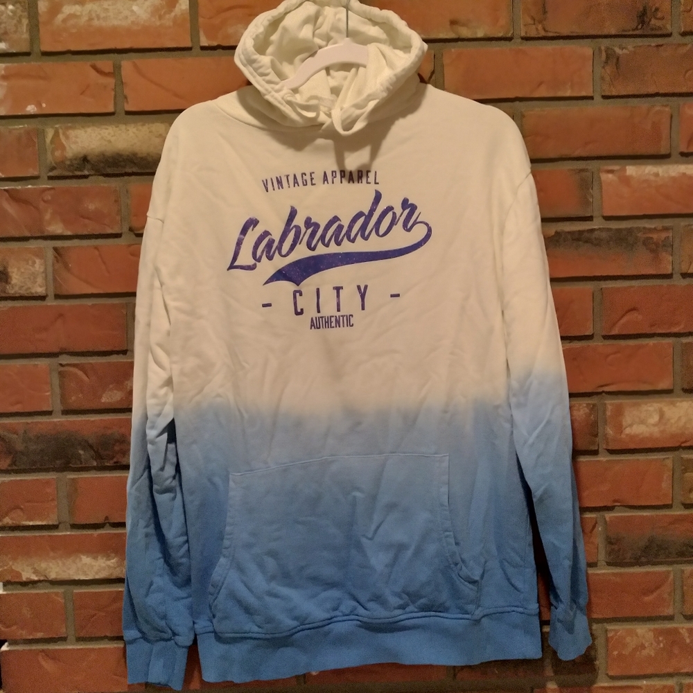 Hoodie with sparkly wording- tag says XXL, fits more like a medium/large